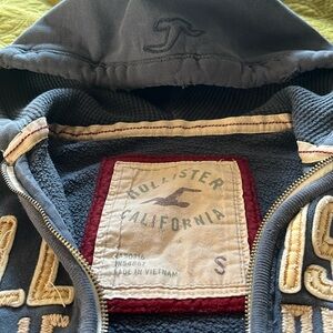 Vintage Blue Holister Zip Up